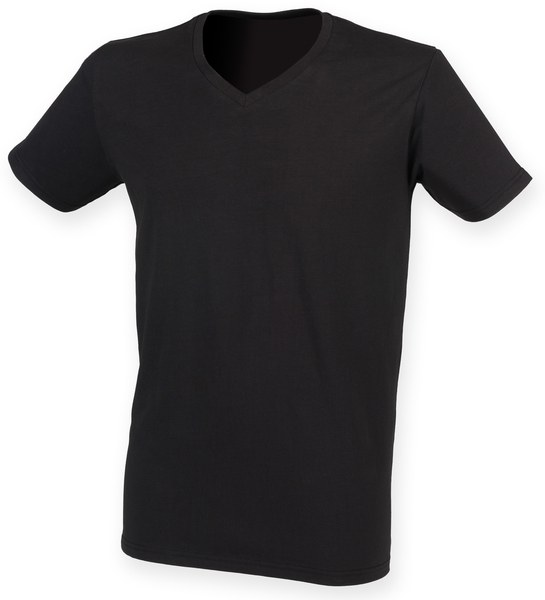 SF Men SF122 - Mens feel good stretch v-neck t-shirt