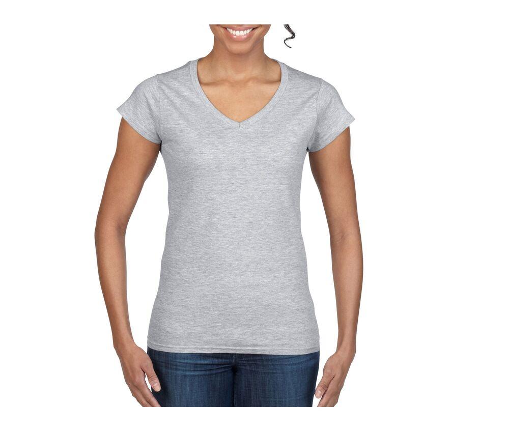 GILDAN GN647 - Ladies V-Neck T-Shirt Softstyle