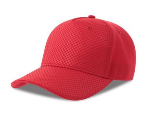 ATLANTIS HEADWEAR AT295 - 5-panel cap with honeycomb effect Red
