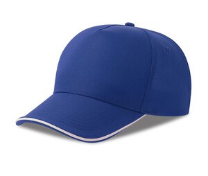 ATLANTIS HEADWEAR AT297 - Casquette baseball 5 pans Royal/White