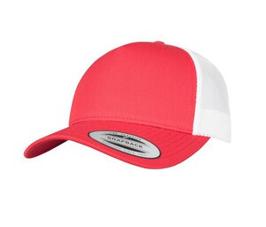 FLEXFIT F6506T - 5-PANEL RETRO TRUCKER 2-TONE CAP Red / White